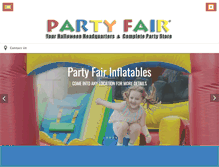 Tablet Screenshot of partyfairtomsriver.com